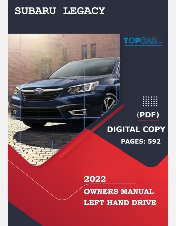subaru legacy 2022 owners manual